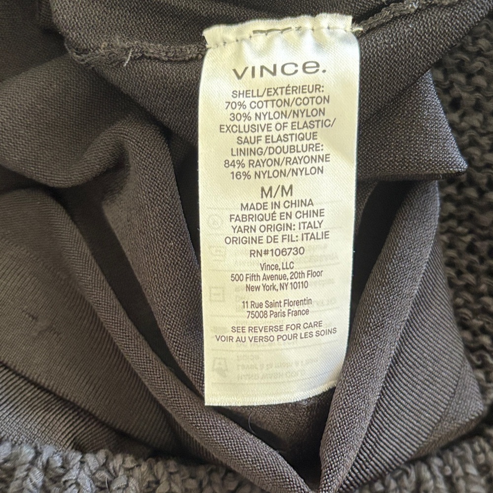 Vince NWT Black Knit Sleeveless Low Back Dress Size Medium - Picture 5 of 5